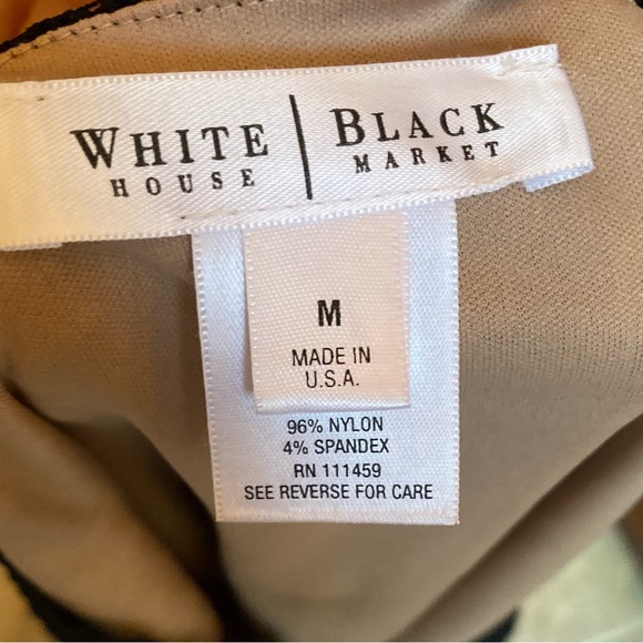 White House Black Market Medium Black Lace Overlayed Tank Camisole Shell - Picture 4 of 5